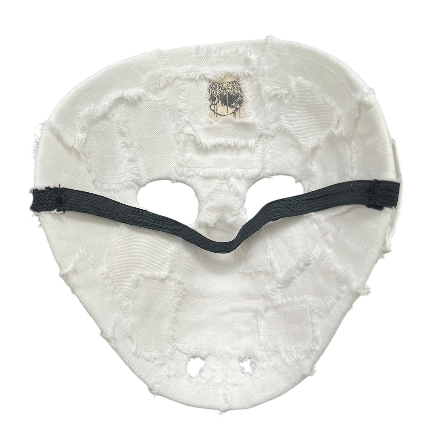 White denim hockey mask