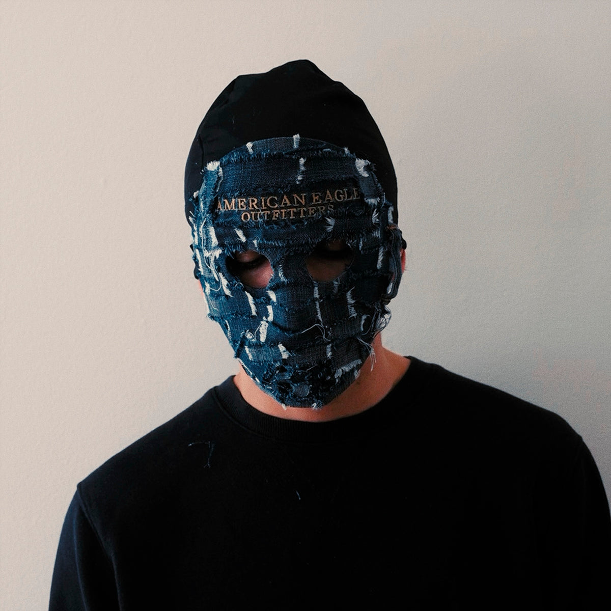 A&E denim hockey mask