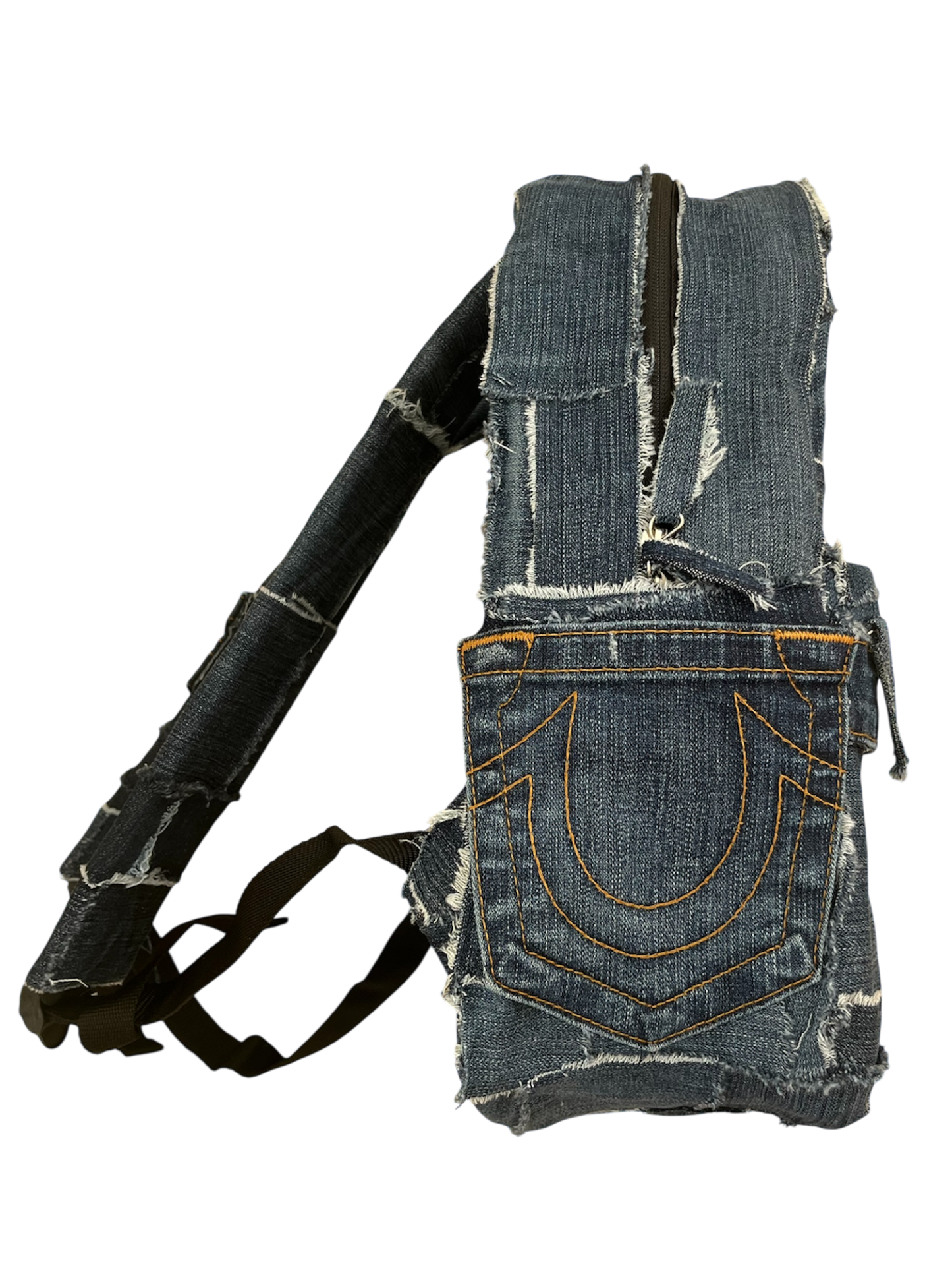 1/1 Blue denim backpack