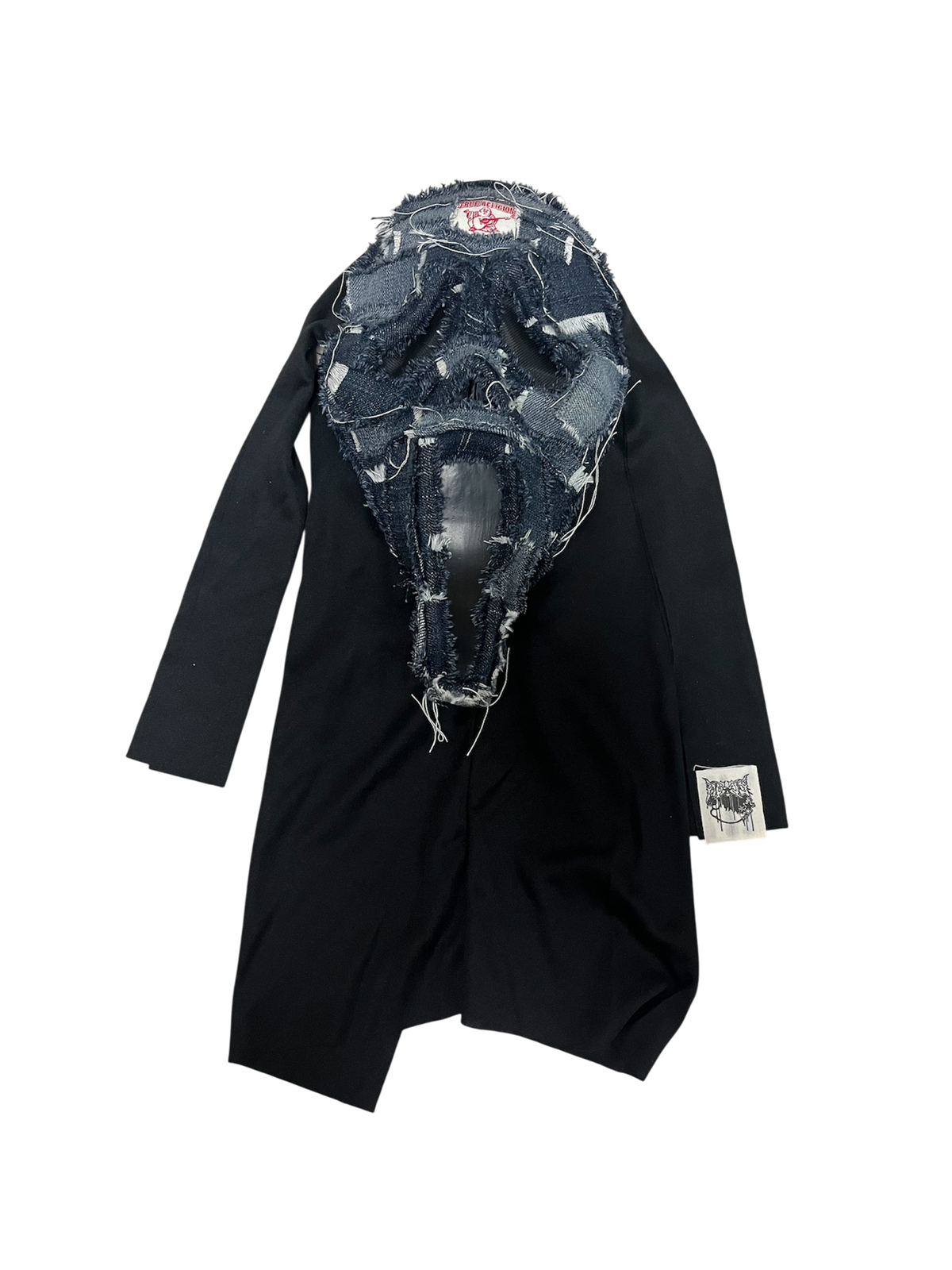 1 of 1 denim Ghostface mask