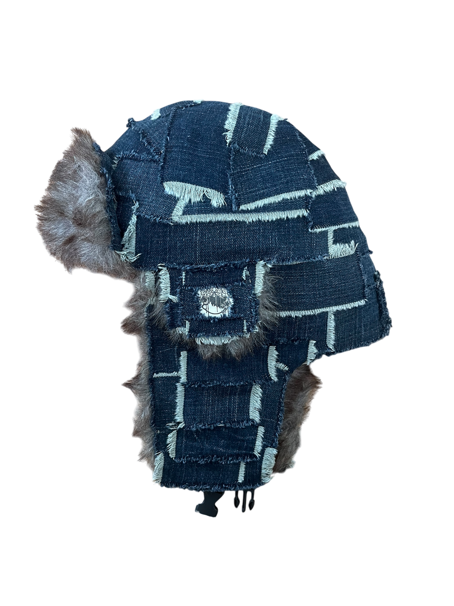 Blue denim ushanka