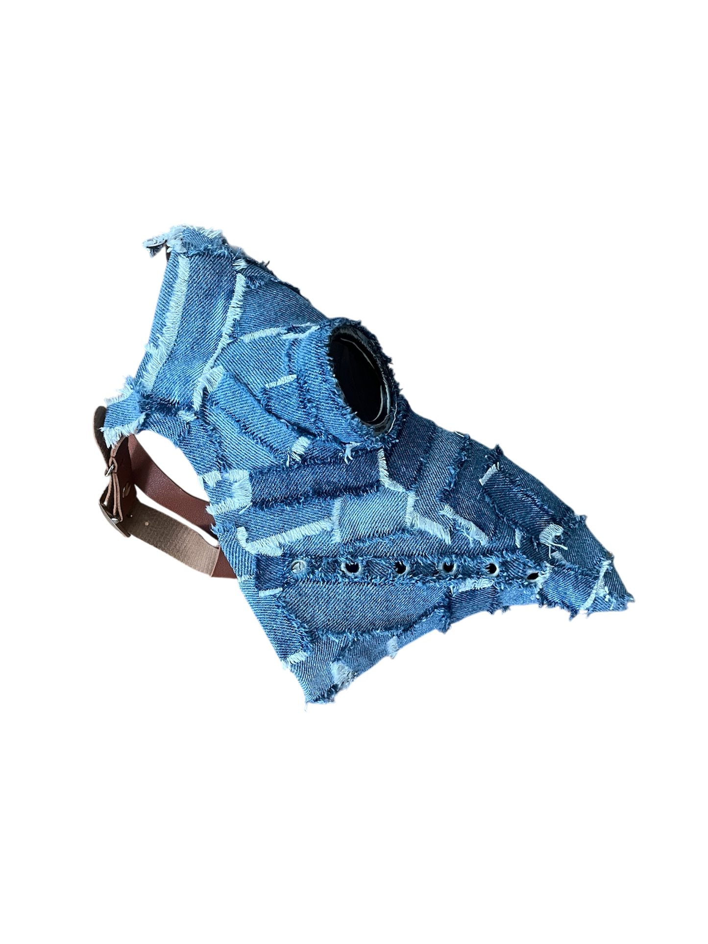 1/1 Blue denim plague doctor mask