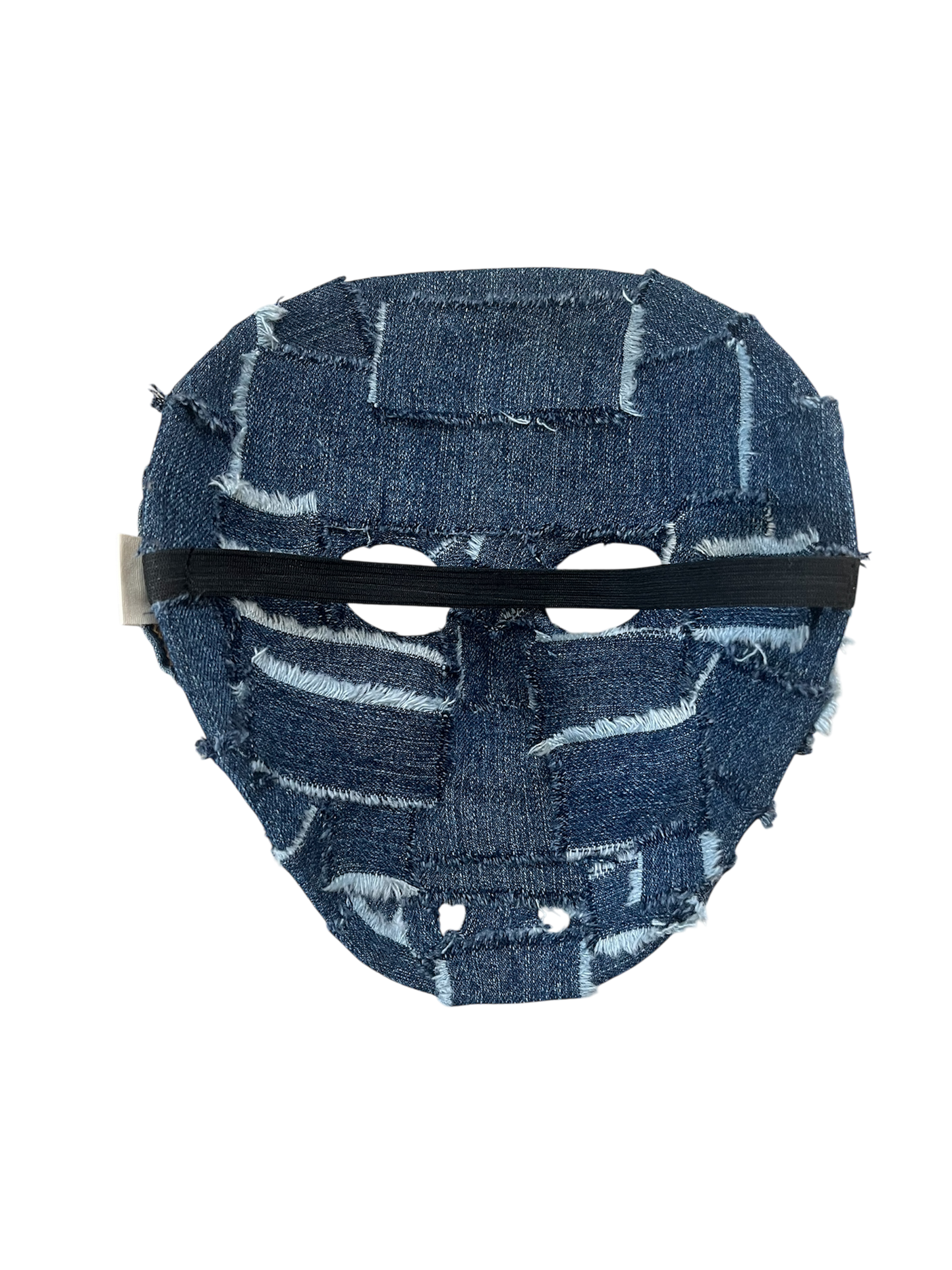 1/1 Blue denim hockey mask