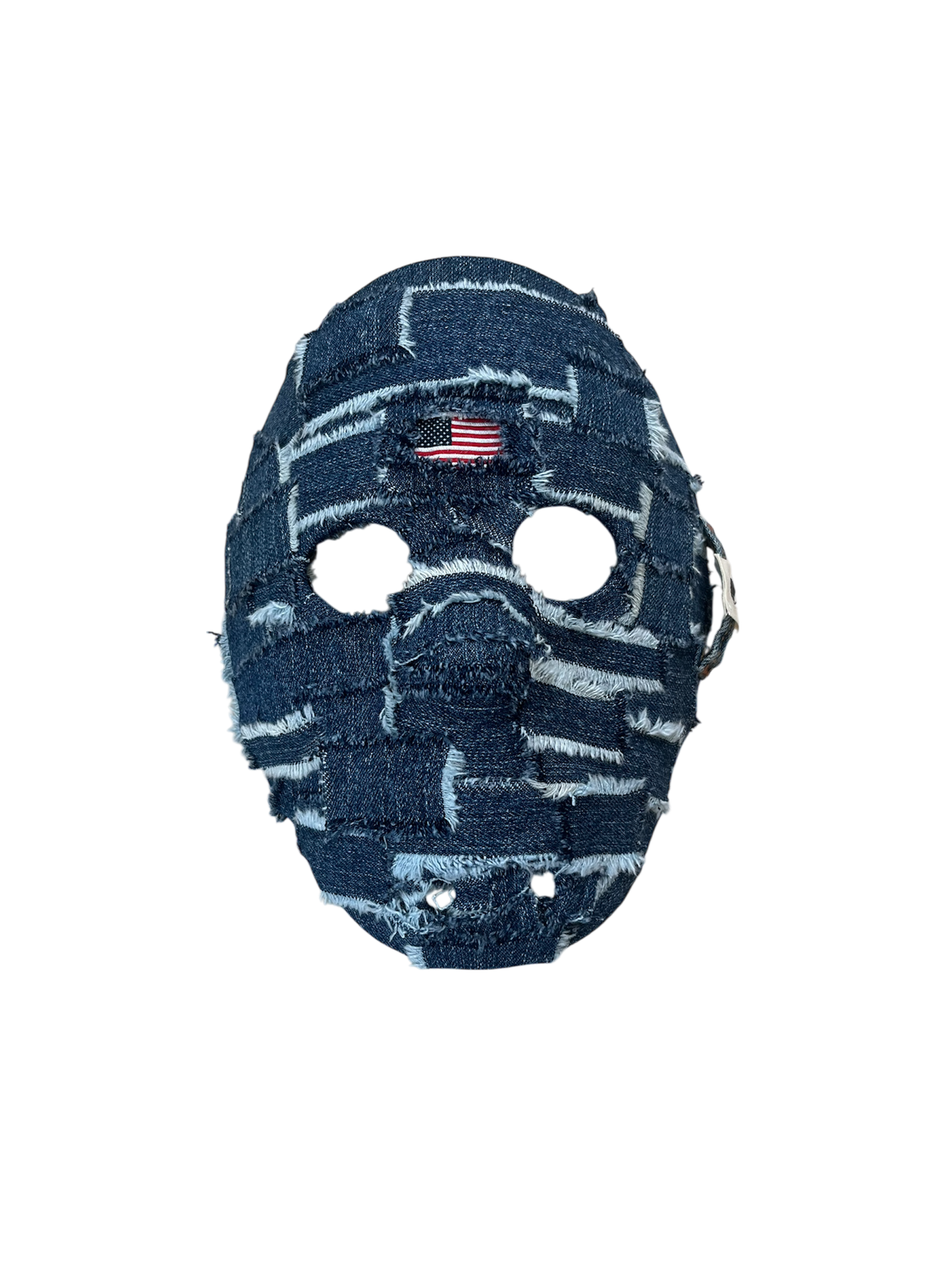 1/1 Blue denim hockey mask