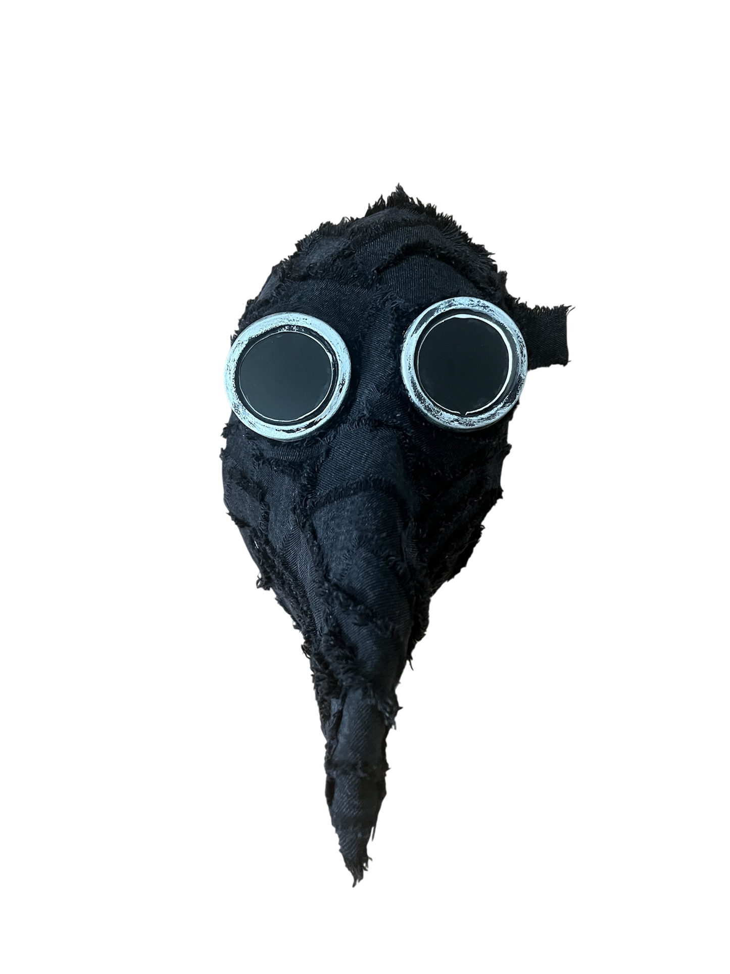 1/1 Black denim plague doctor mask