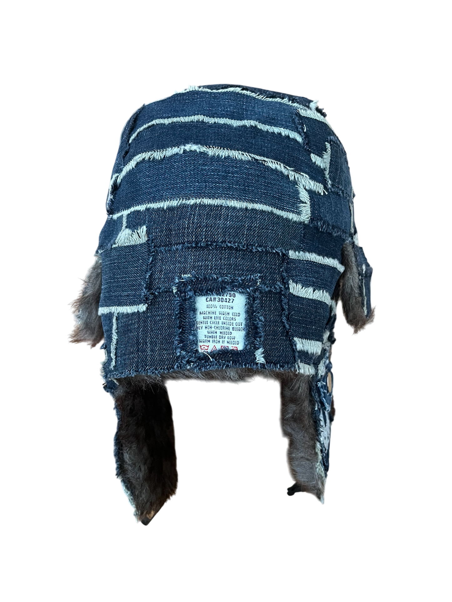 Blue denim ushanka