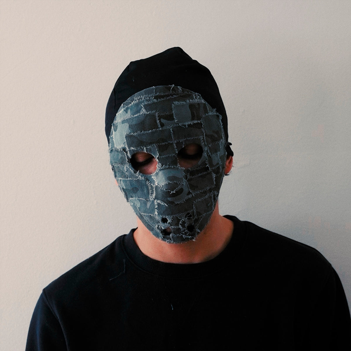 Camo denim hockey mask