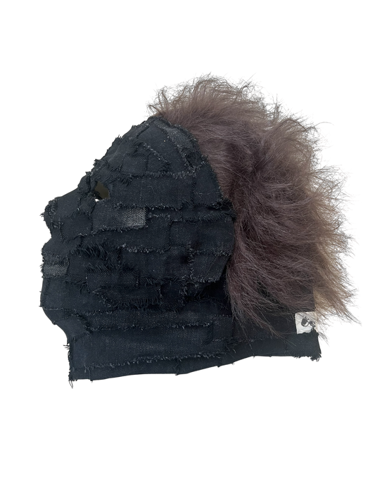 1/1 Black denim Myers mask