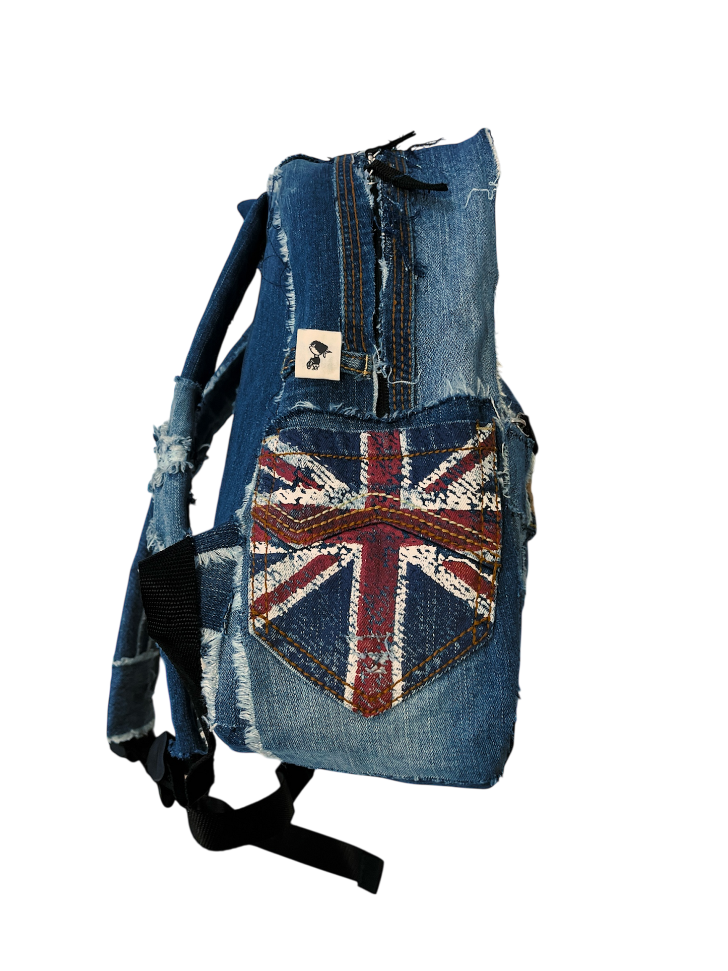 1/1 denim backpack Dollhouse Uk flag themed