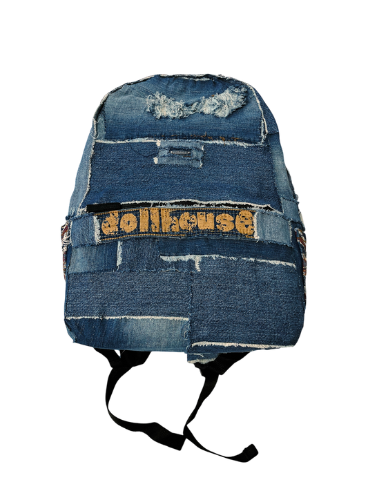 1/1 denim backpack Dollhouse Uk flag themed