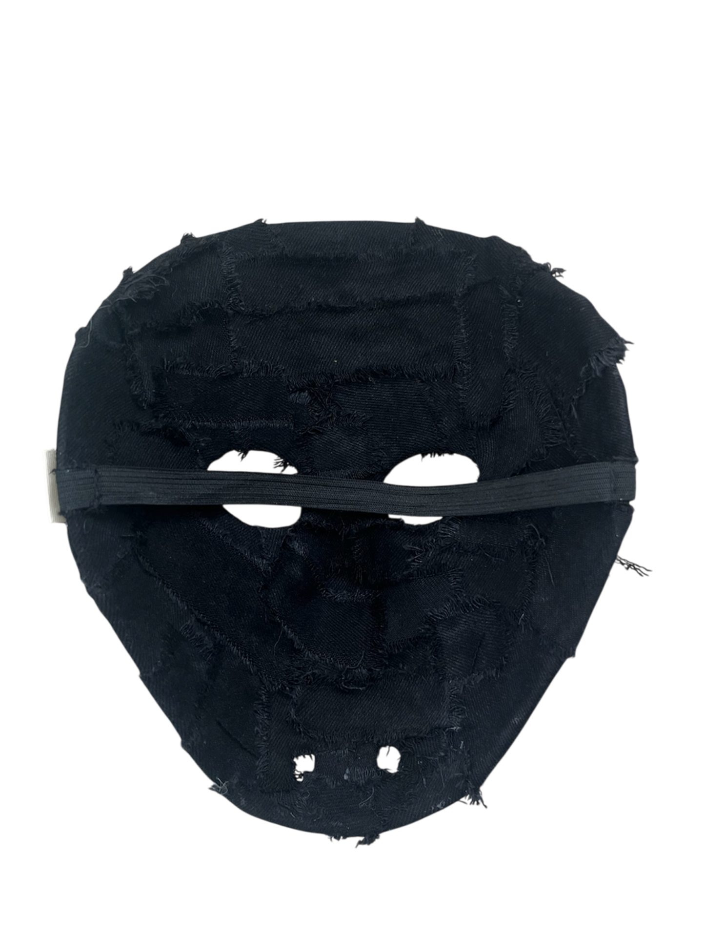 1/1 Black denim hockey mask