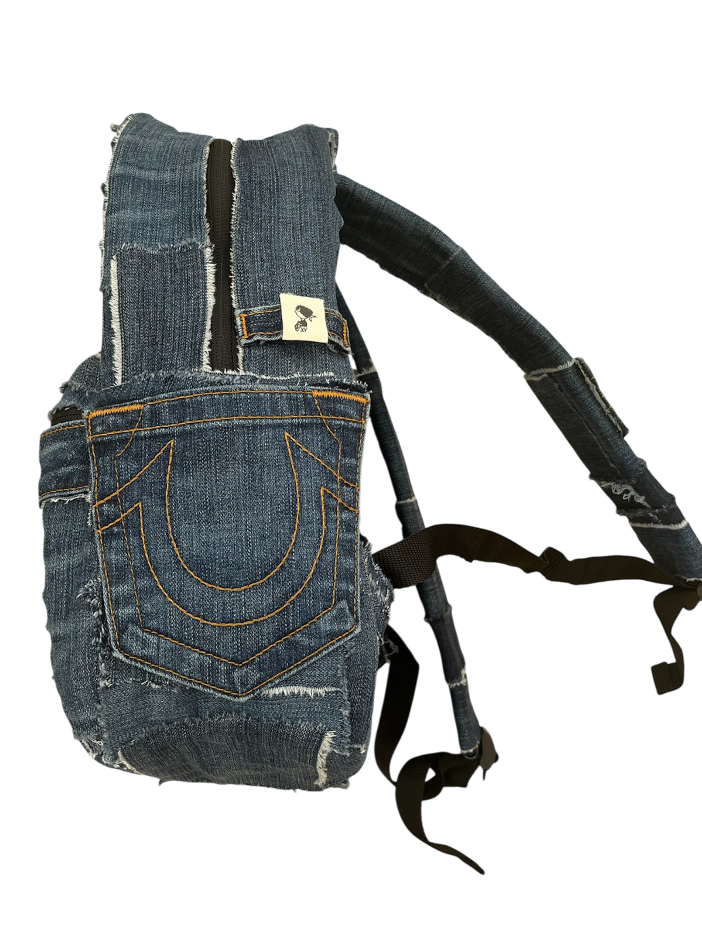 1/1 Blue denim backpack