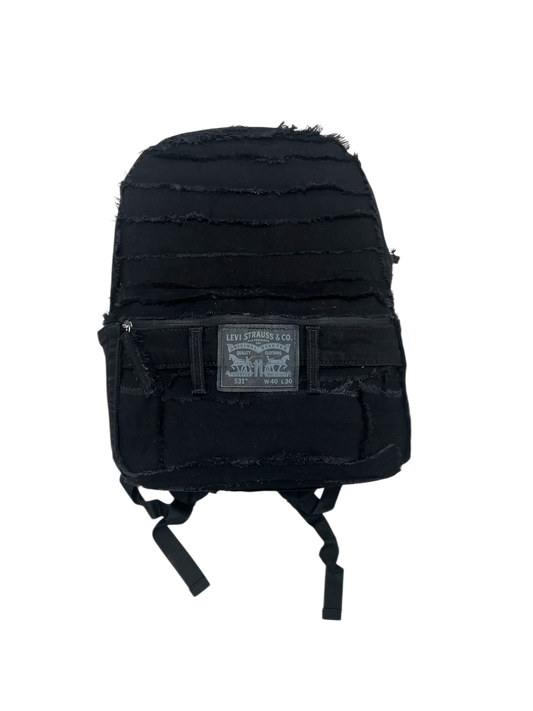 1/1 Black Denim Backpack